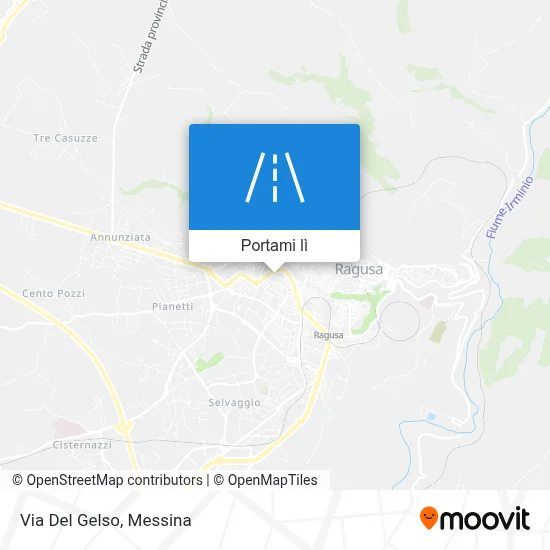 Mappa Via Del Gelso