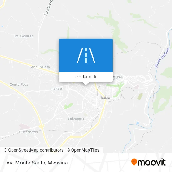 Mappa Via Monte Santo