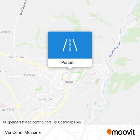 Mappa Via Cono