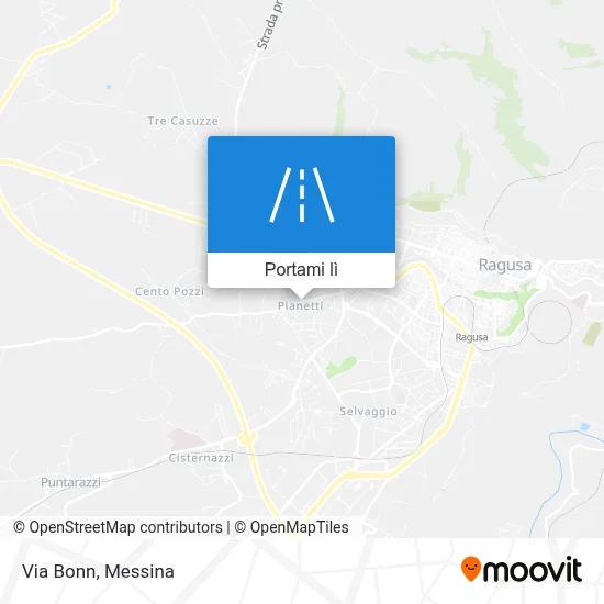 Mappa Via Bonn