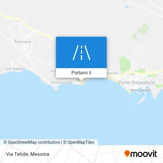 Mappa Via Tetide