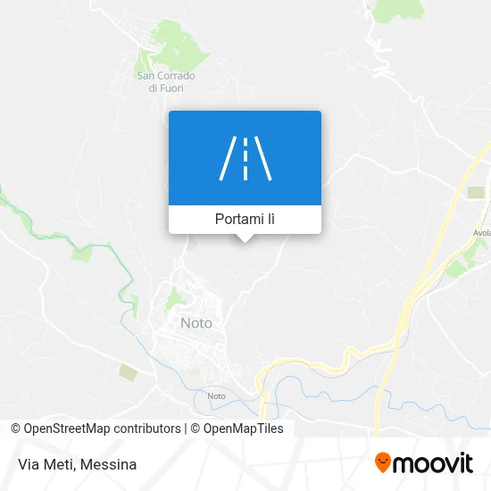 Mappa Via Meti
