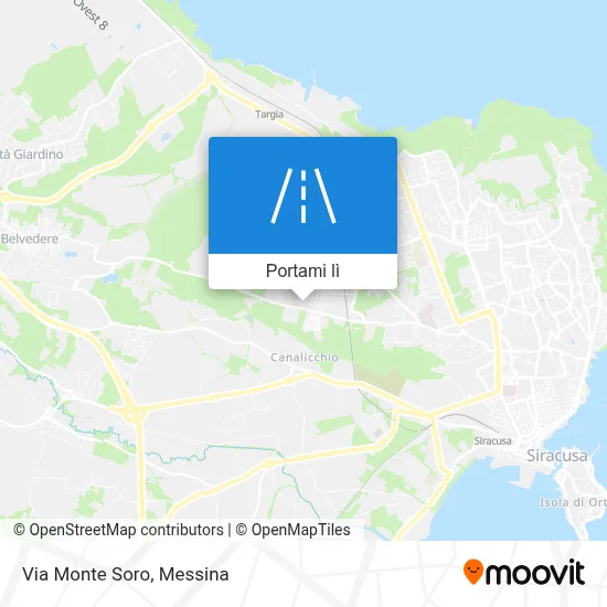 Mappa Via Monte Soro