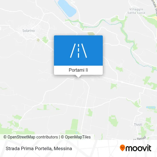 Mappa Strada Prima Portella