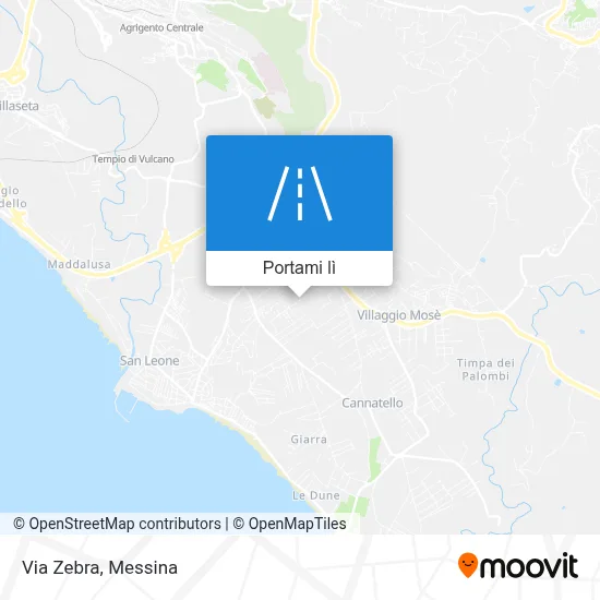 Mappa Via Zebra