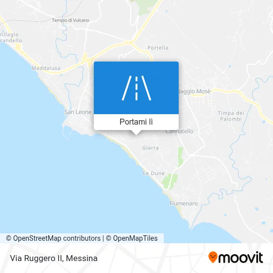 Mappa Via Ruggero II