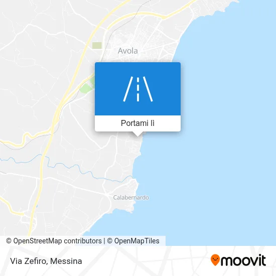 Mappa Via Zefiro