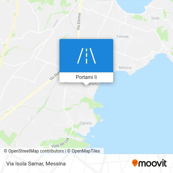 Mappa Via Isola Samar