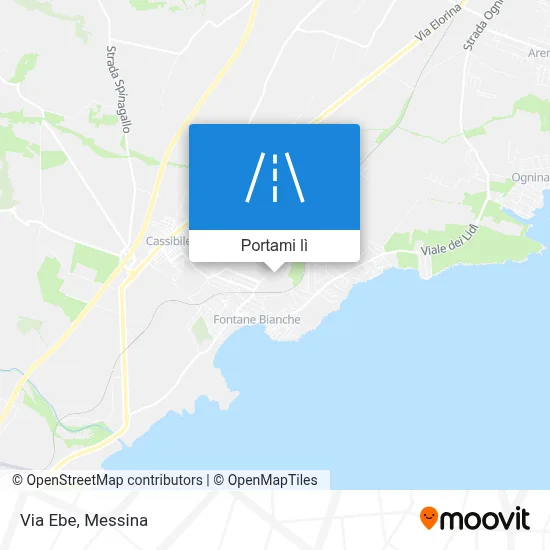 Mappa Via Ebe