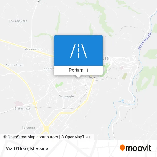 Mappa Via D'Urso