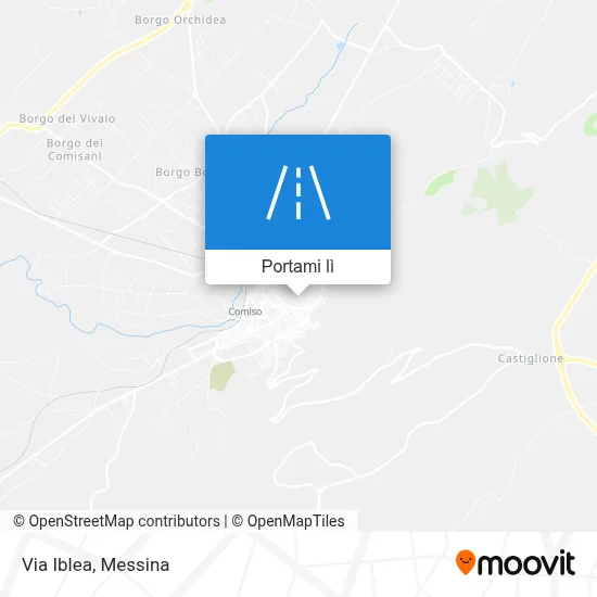 Mappa Via Iblea