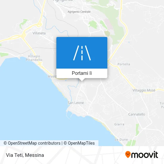 Mappa Via Teti