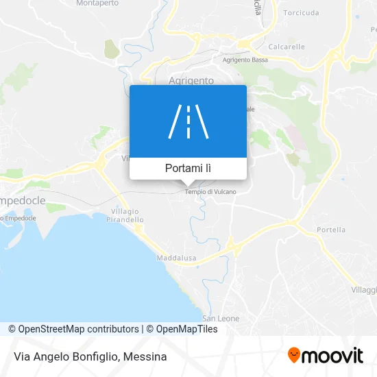 Mappa Via Angelo Bonfiglio