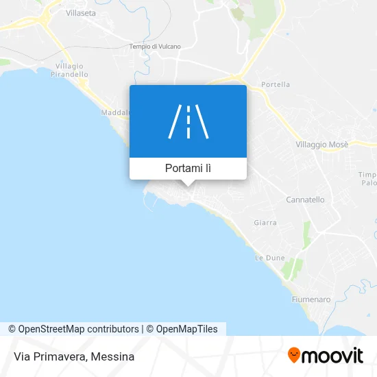 Mappa Via Primavera