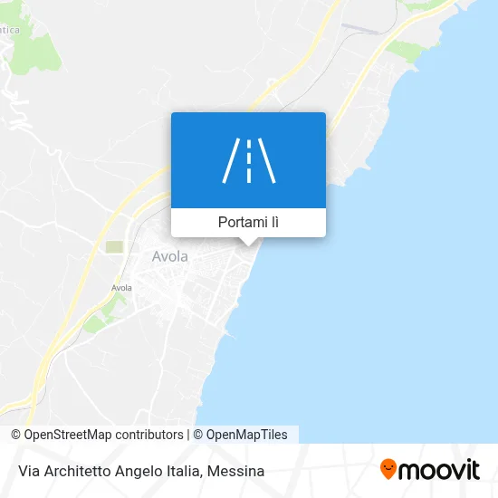 Mappa Via Architetto Angelo Italia