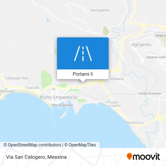 Mappa Via San Calogero