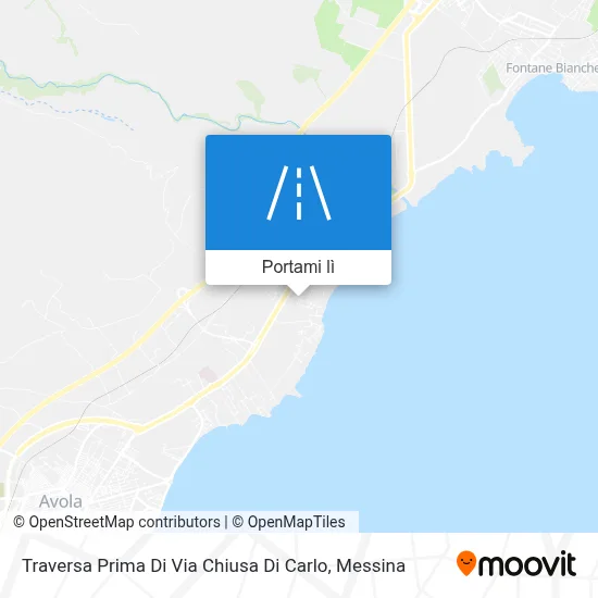Mappa Traversa Prima Di Via Chiusa Di Carlo