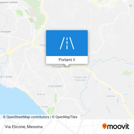 Mappa Via Elicone