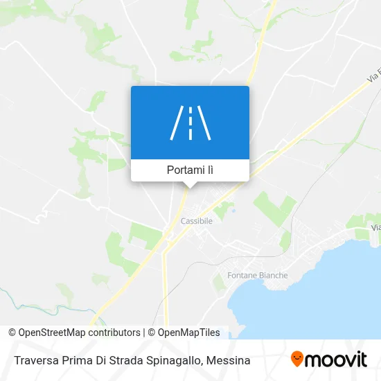 Mappa Traversa Prima Di Strada Spinagallo