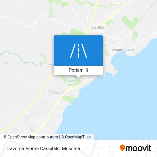 Mappa Traversa Fiume Cassibile