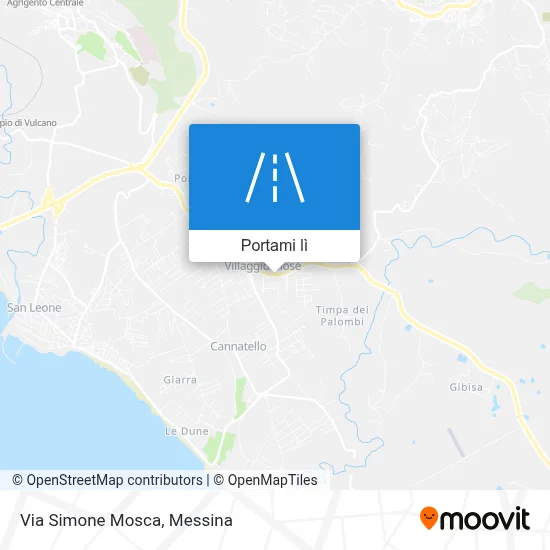 Mappa Via Simone Mosca