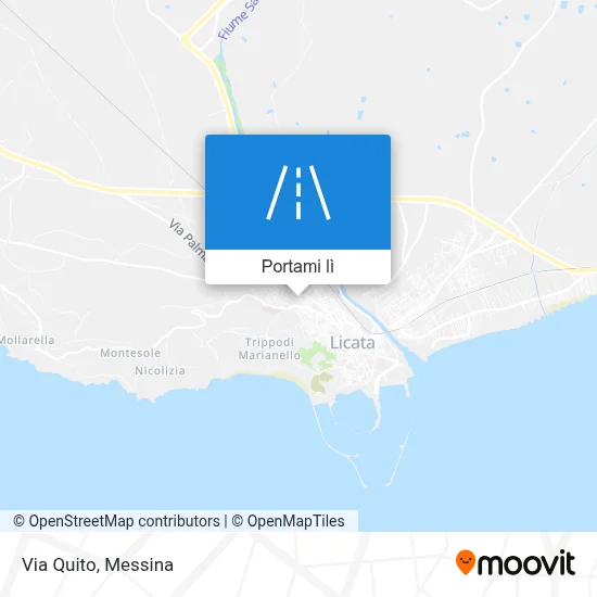 Mappa Via Quito