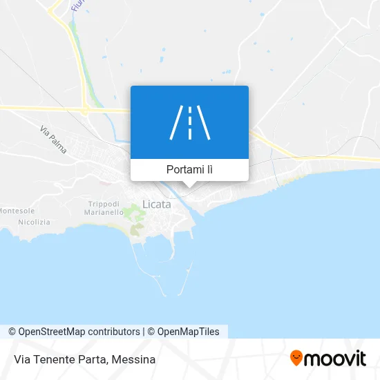 Mappa Via Tenente Parta