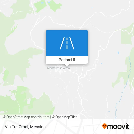 Mappa Via Tre Croci