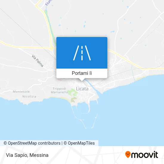 Mappa Via Sapio