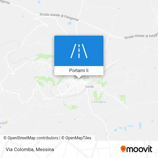 Mappa Via Colomba