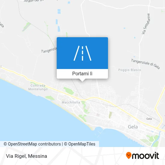 Mappa Via Rigel