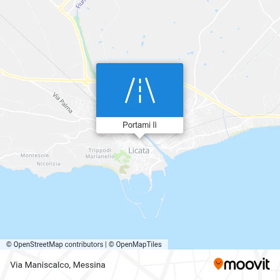 Mappa Via Maniscalco