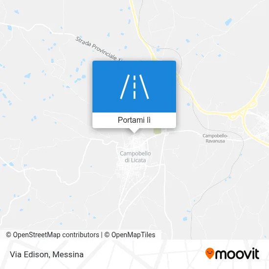 Mappa Via Edison