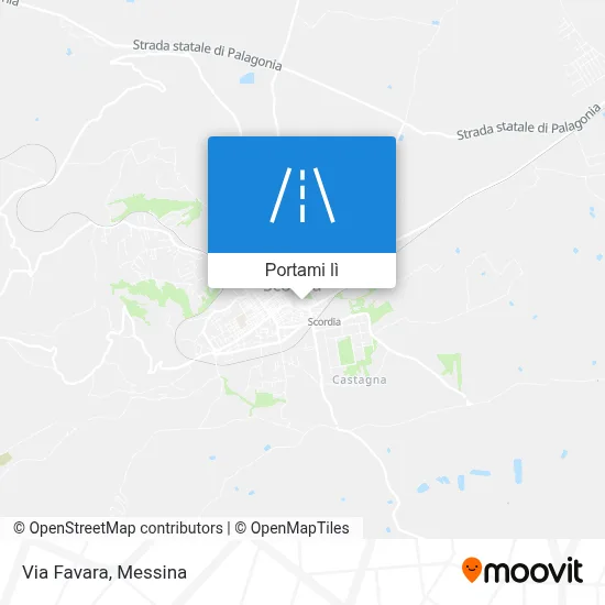 Mappa Via Favara