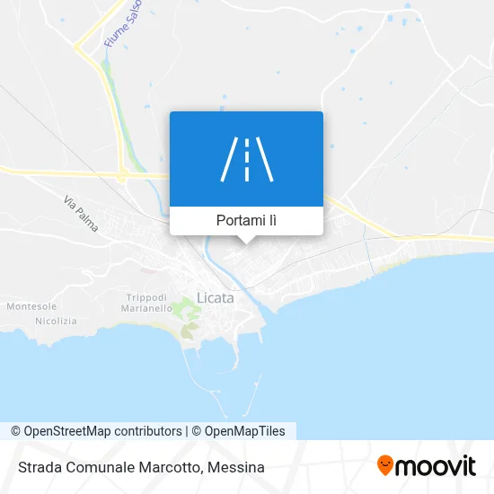 Mappa Strada Comunale Marcotto