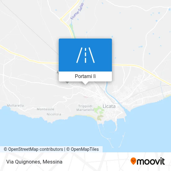 Mappa Via Quignones