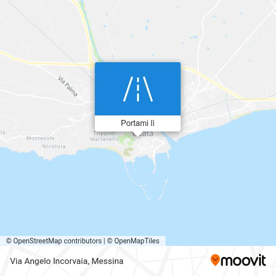 Mappa Via Angelo Incorvaia