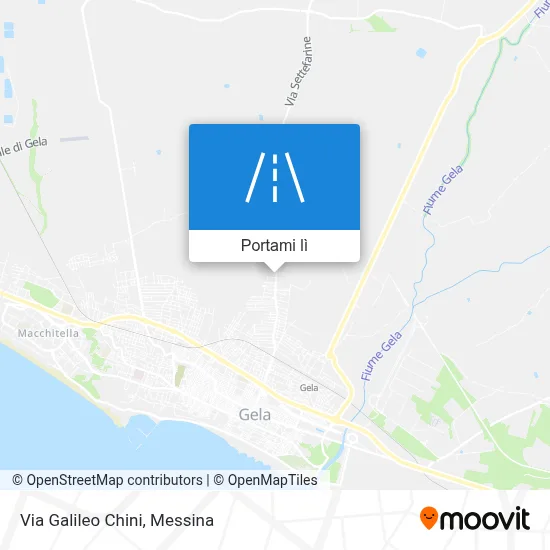 Mappa Via Galileo Chini