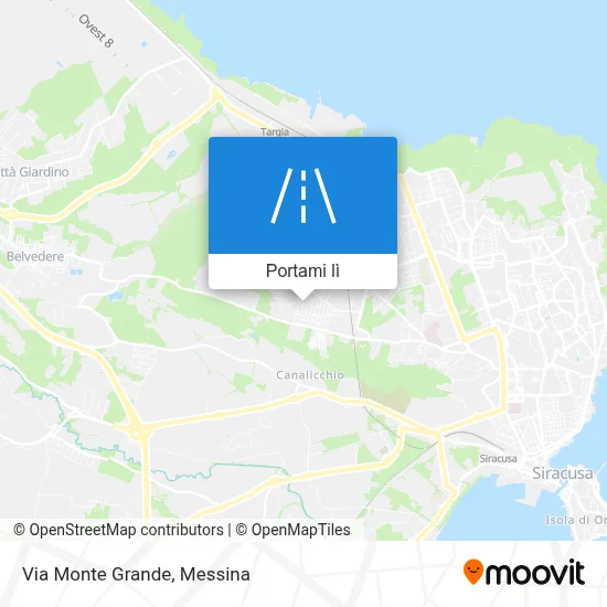 Mappa Via Monte Grande