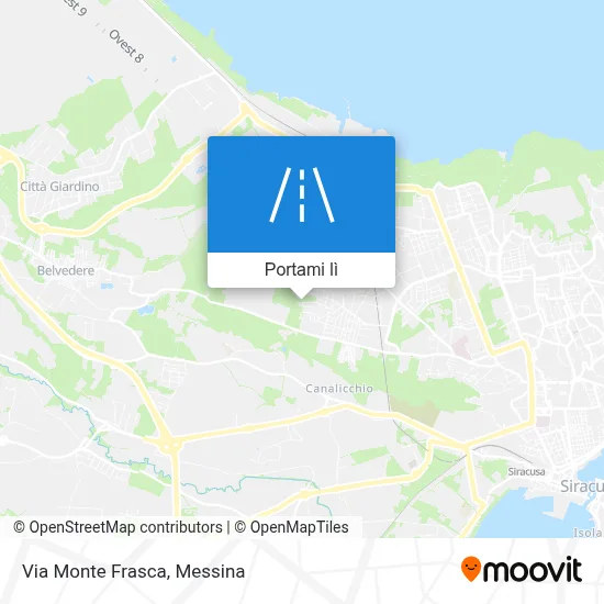 Mappa Via Monte Frasca