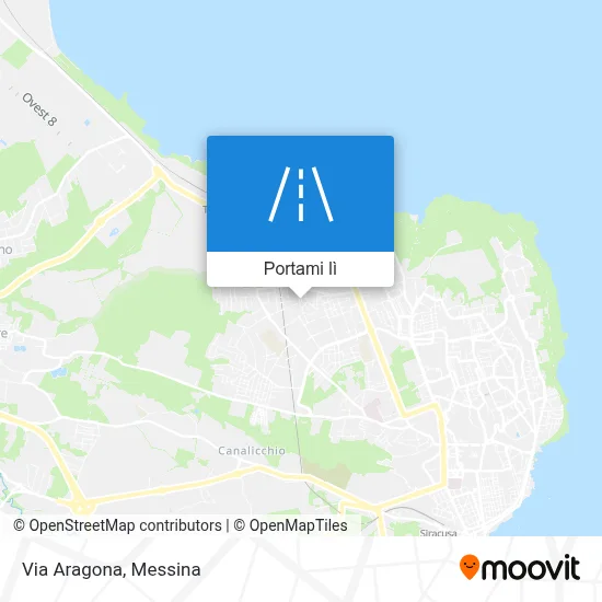 Mappa Via Aragona