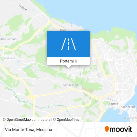 Mappa Via Monte Tosa