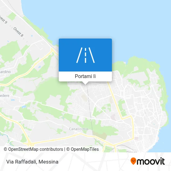 Mappa Via Raffadali