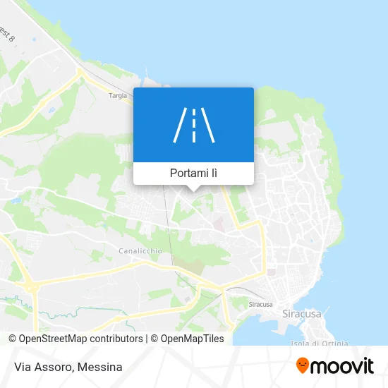 Mappa Via Assoro