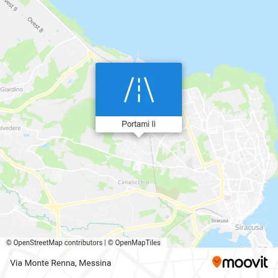 Mappa Via Monte Renna
