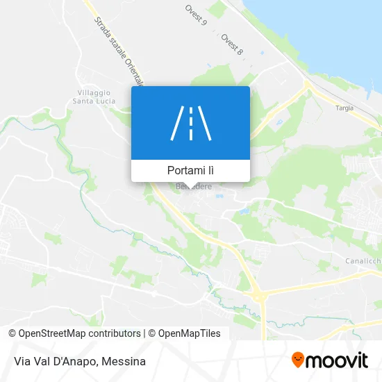 Mappa Via Val D'Anapo