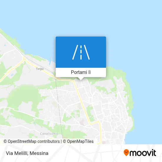 Mappa Via Melilli