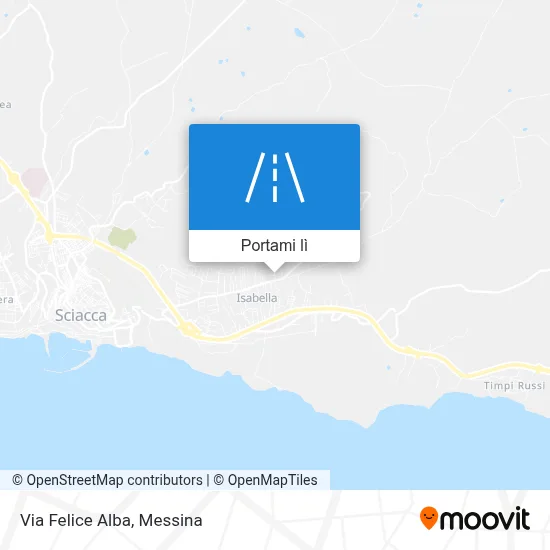 Mappa Via Felice Alba