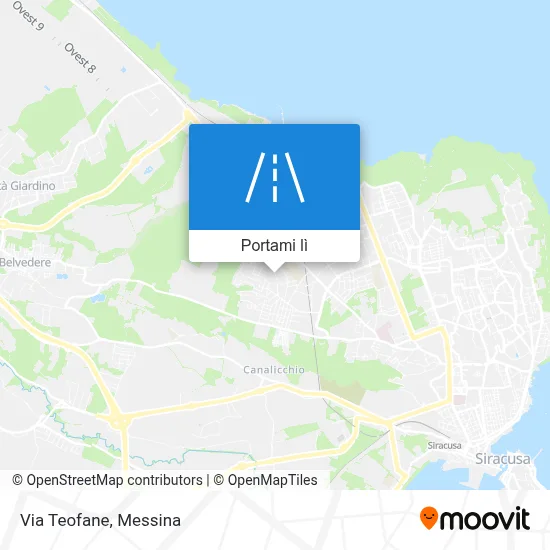 Mappa Via Teofane