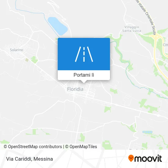Mappa Via Cariddi